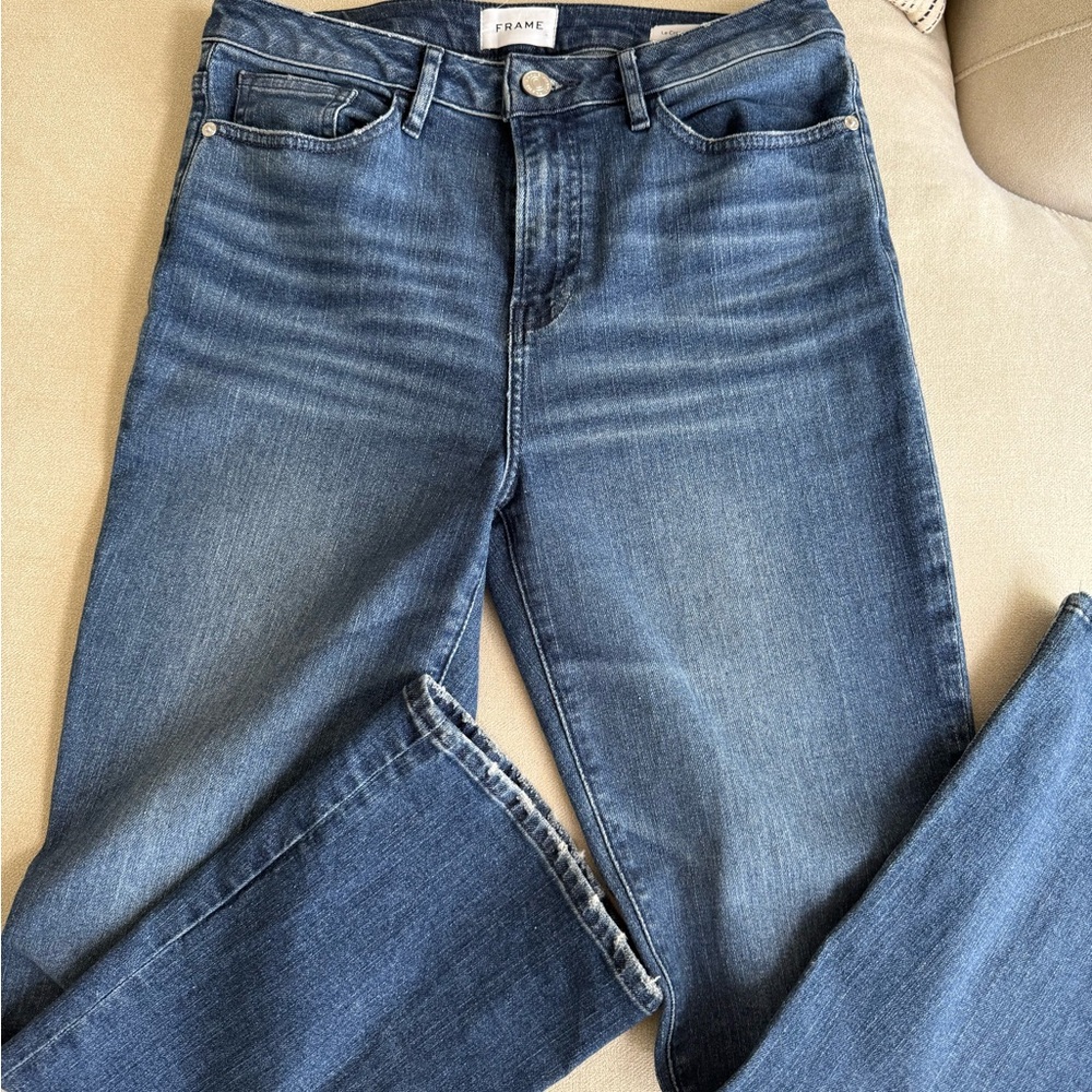 Frame Denim Women's Classic Blue Straight Leg Jeans